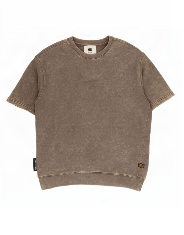 G-Star Homme T-Shirt Top Large Gris Coton