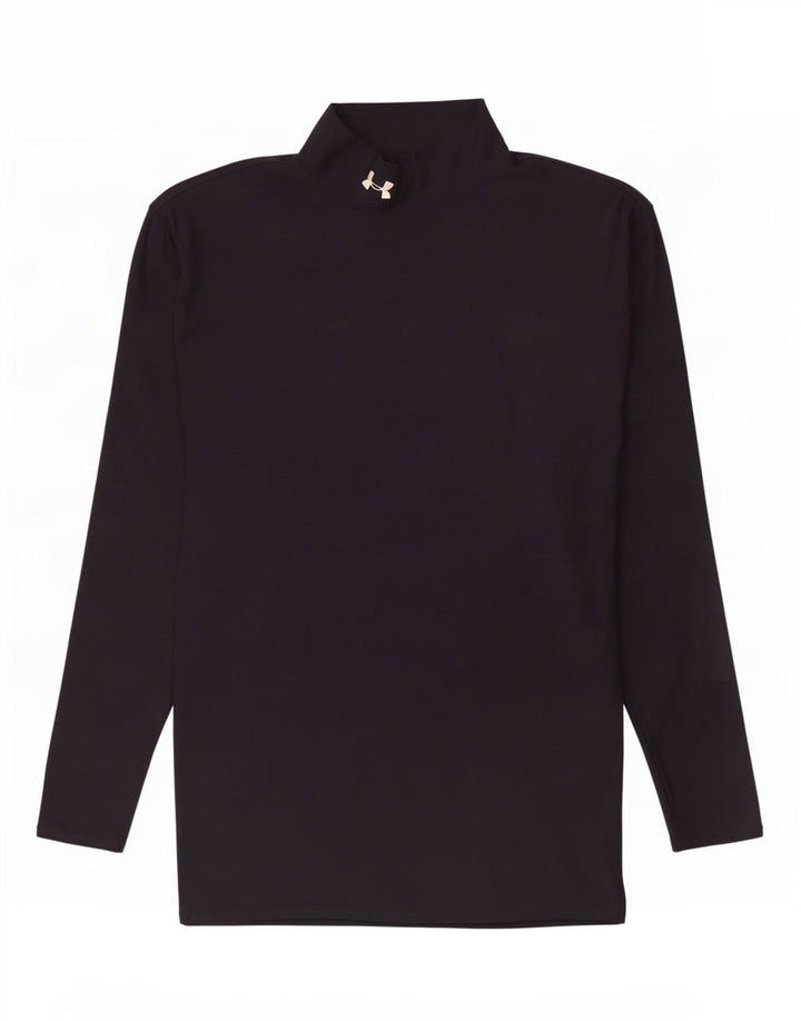 Under Armour Herre Cold Gear Top Langærmet Stor Sort Nylon