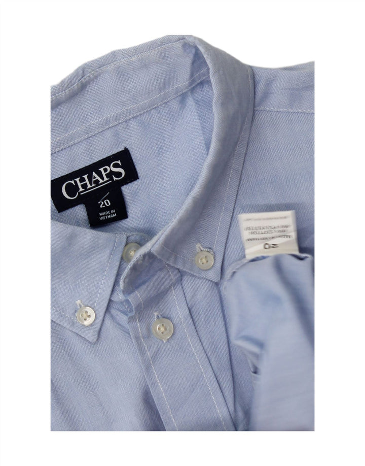 CHAPS Boys Shirt 15-16 Years Blue Cotton Vintage Chaps and Second-Hand Chaps from Messina Hembry 
