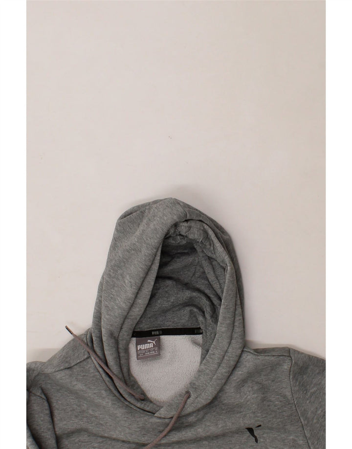 PUMA Mens Hoodie Jumper Small Grey Cotton Vintage Puma and Second-Hand Puma from Messina Hembry 