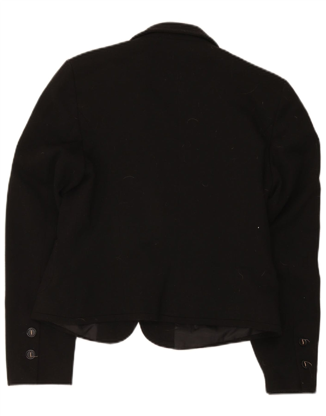 Marks & Spencer Dame 2 Button Blazer Jacket UK 12 Medium Black Polyester