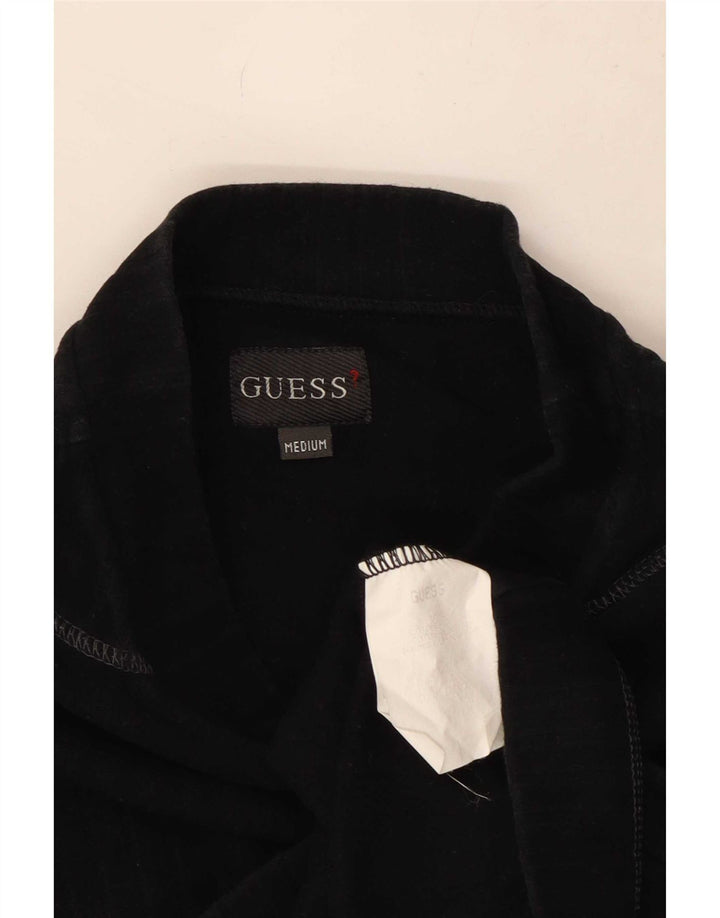 Guess Dametop Langærmet UK 14 Medium Sort Bomuld