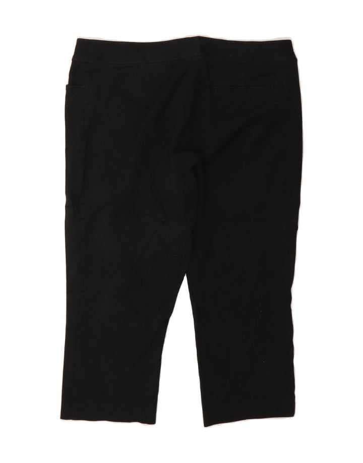CHAPS Womens Petite Bermuda Shorts US 12 Large W32  Black Cotton Vintage Chaps and Second-Hand Chaps from Messina Hembry 
