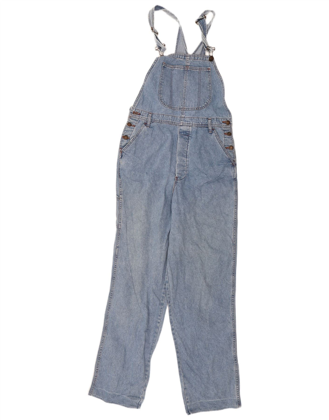 Lynlås Dame Cargo Dungarees Jeans W36 L29 Blå
