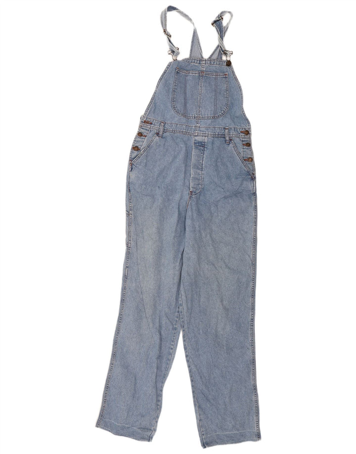 Lynlås Dame Cargo Dungarees Jeans W36 L29 Blå