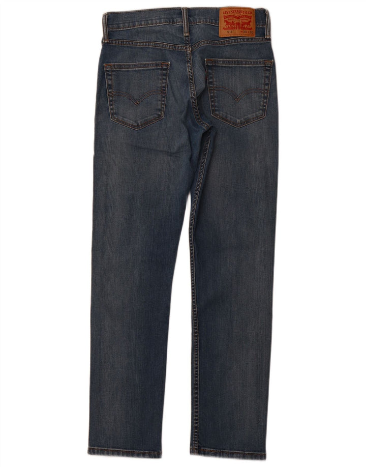 Levi's Mens 511 Slim Jeans W30 L30 Blue Cotton