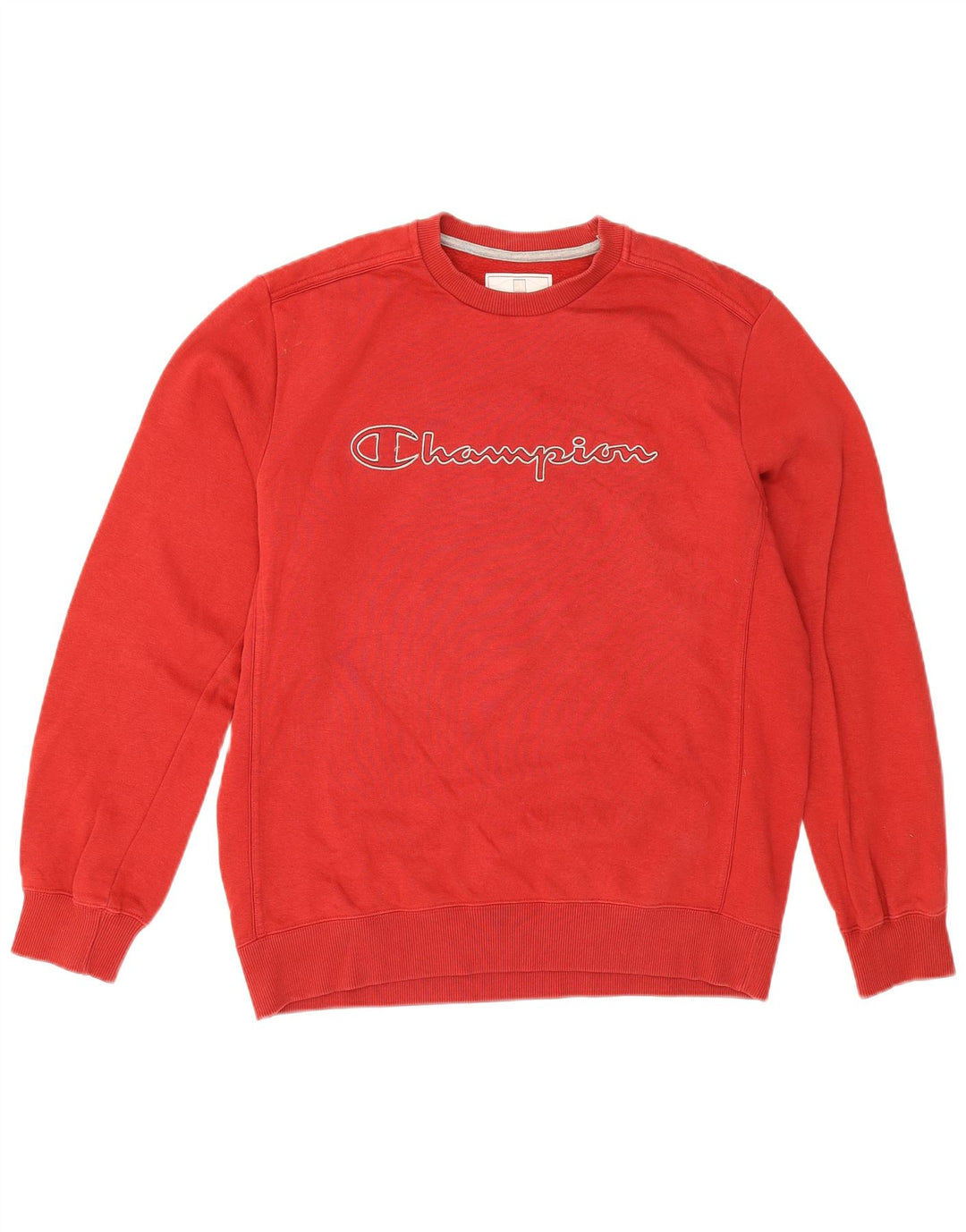 Champion Mens Graphic Sweatshirt Jumper Large Red Cotton