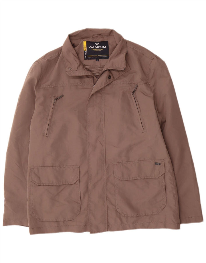 Wampum Herren Utility Jacke UK 38 Mittelgraues Polyester