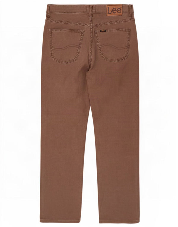 Lee Mens Straight Jeans W32 L34 barna pamut