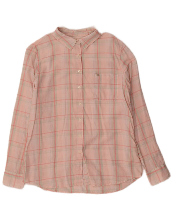 Camicia da donna Lee UK 14 Cotone a quadri rosa medio