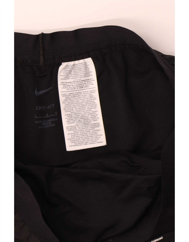 Short de sport Nike Dri Fit pour hommes, grand, noir, polyester