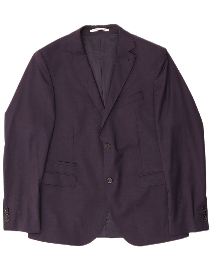 Baldessarini Mens 2 Button Blazer Jacket IT 52 XL Navy Blue