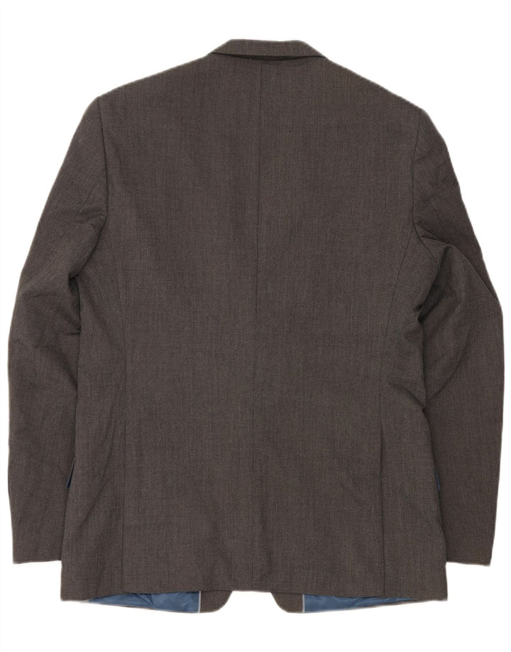 Marks & Spencer Veste blazer à 2 boutons pour homme UK 40 Gris moyen Polyester