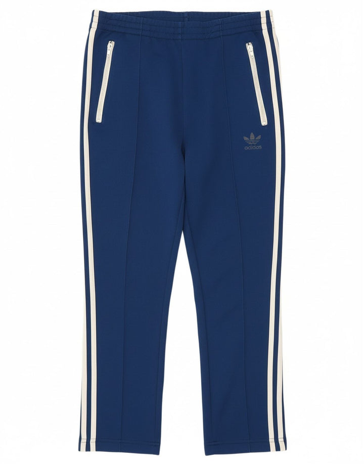 ADIDAS Womens Tracksuit Trousers UK 10 Small  Blue Polyester