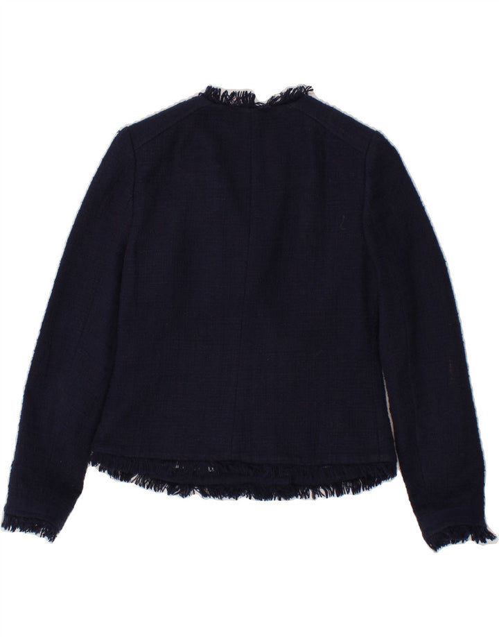 J. CREW Womens Crop Blazer Jacket US 2 XS Navy Blue Cotton Vintage J. Crew and Second-Hand J. Crew from Messina Hembry 