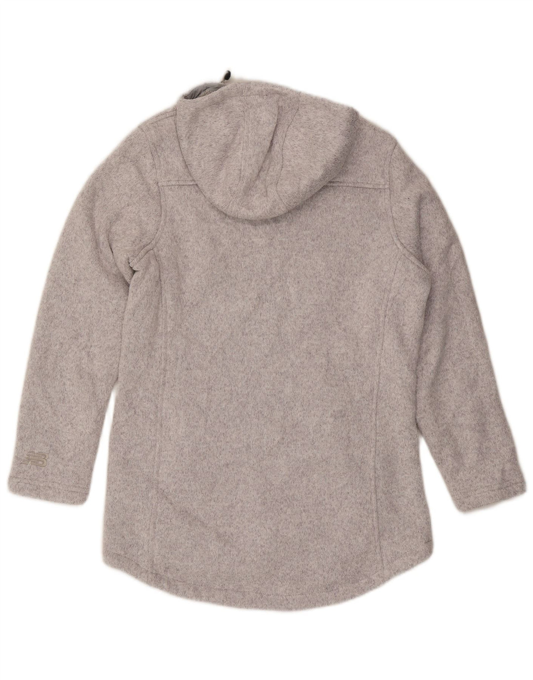 New Balance Womens Zip Hoodie Sweater UK 14 Medium Grey Polyester