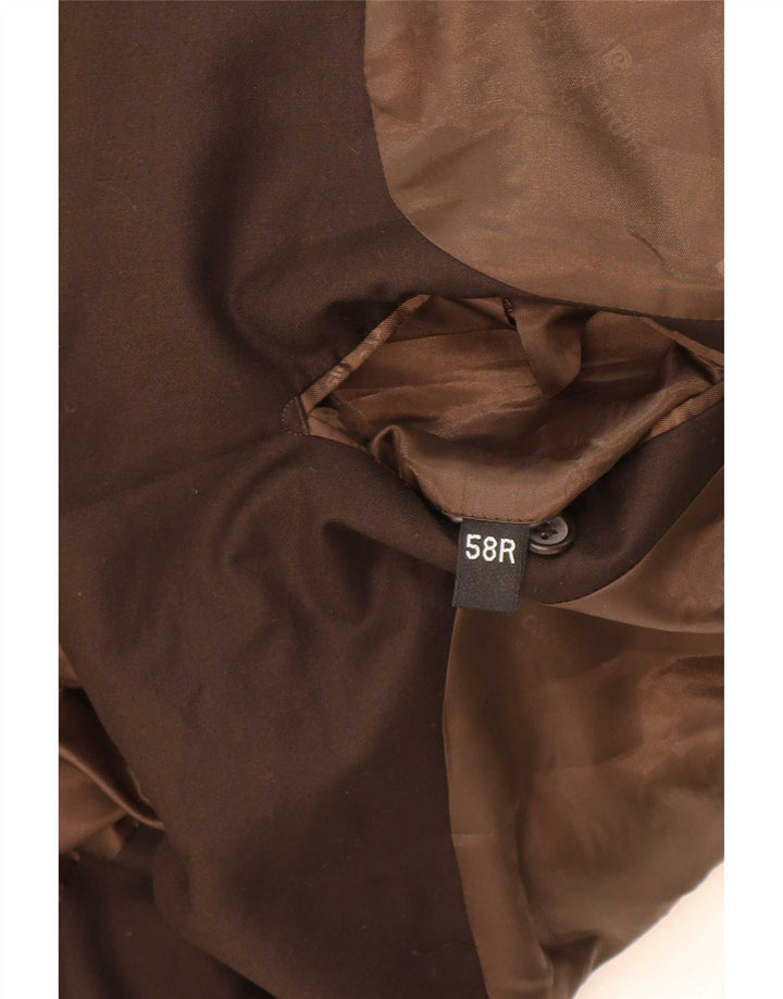 Pierre Cardin Veste Blazer 2 Boutons Homme IT 58 4XL Marron