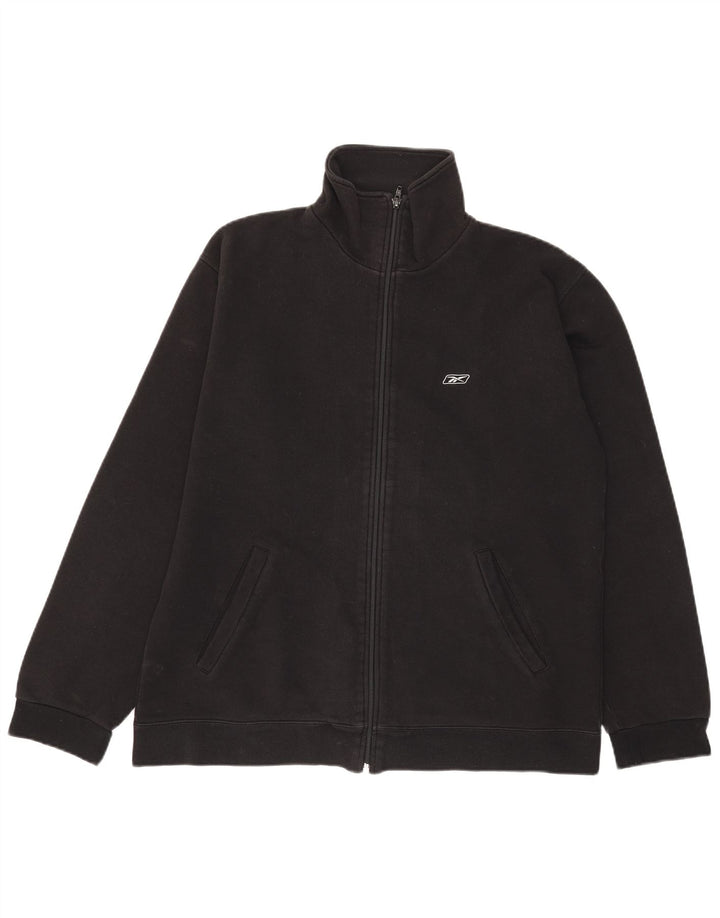 Reebok Veste de Survêtement Homme Noir Moyen Coton