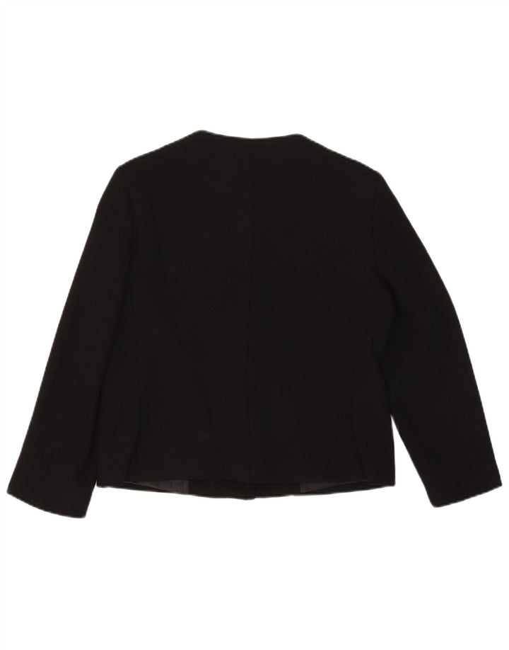 Zara Dame 1 Knap Blazer Jacket UK 12 Medium Sort
