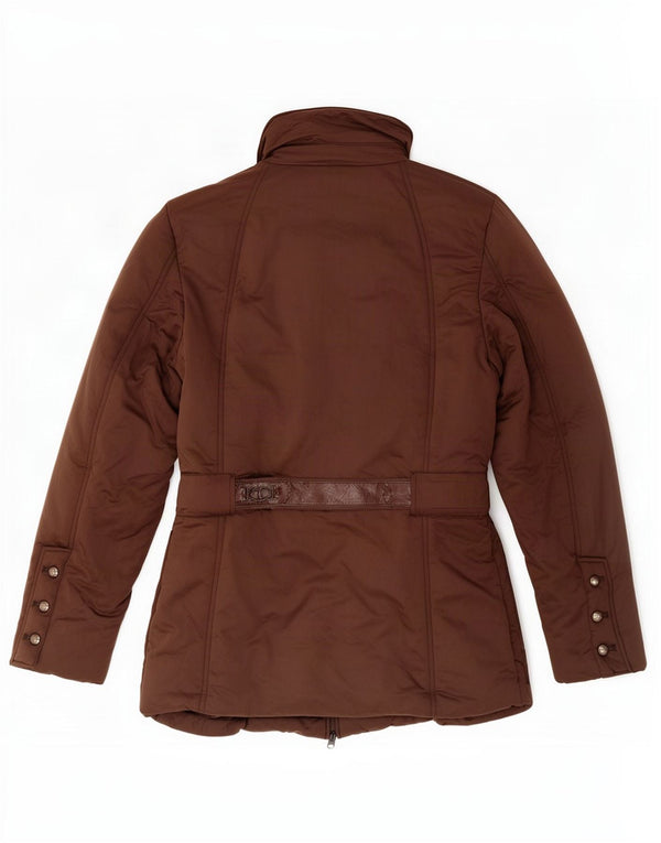 Trussardi Jeans Womens Padded Jacket IT 50 XL Brown Polyester