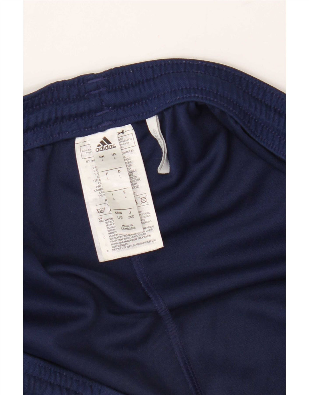 Adidas Mens Climalite Sport Shorts Large Navy Blue Polyester