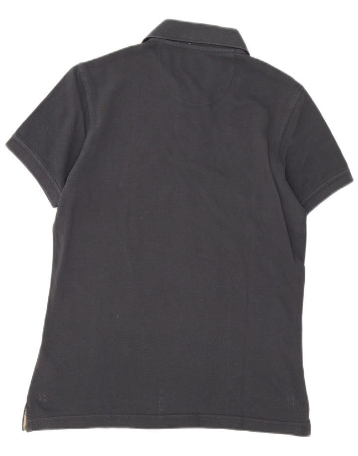 Barbour Mens Polo Shirt Small Grey Cotton