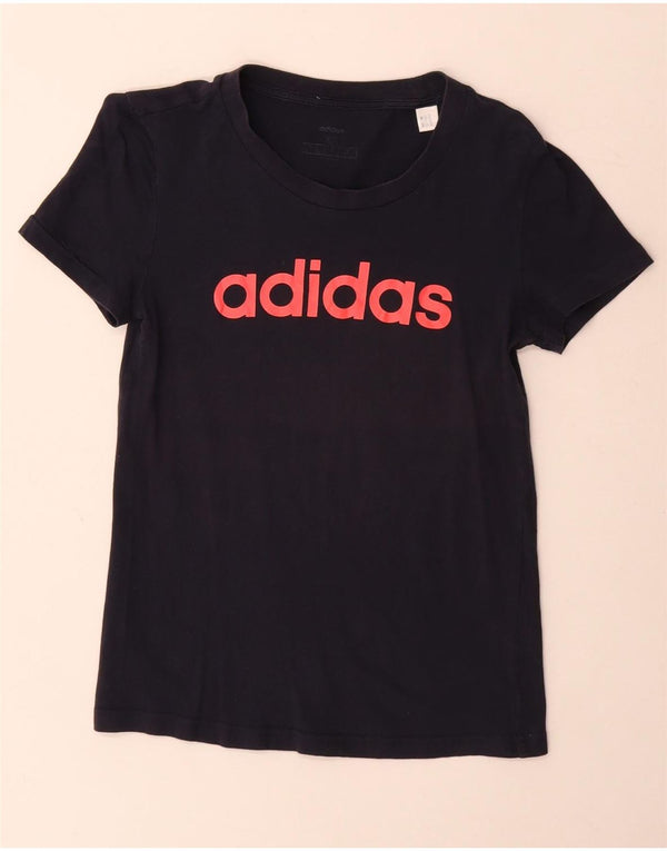 Adidas Camiseta gráfica para mujer Top UK 6 XS Azul marino