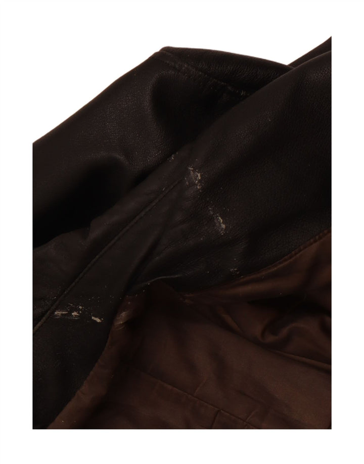 Giacca in pelle da uomo VINTAGE IT 50 Large Nera