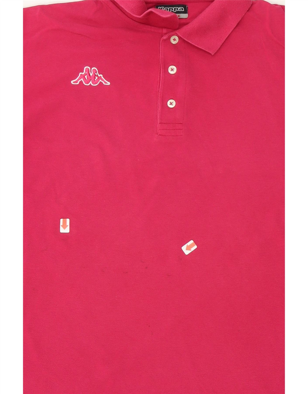 KAPPA Mens Polo Shirt Large Pink Cotton Vintage Kappa and Second-Hand Kappa from Messina Hembry 