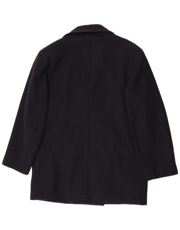 Cappotto Bramante Uomo Doppiopetto IT 50 Large Blu Navy Lana