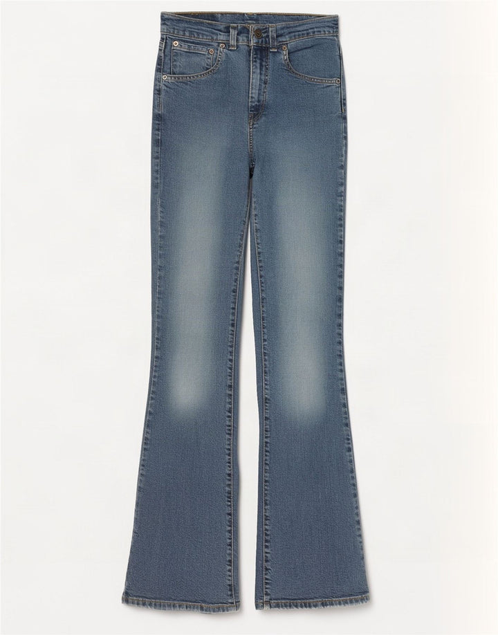 Damskie jeansy Levi's 525 Flared W28 L34 Niebieskie bawełniane