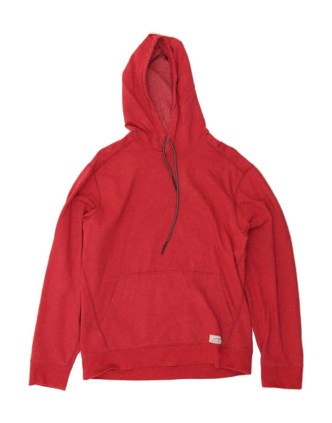 EDDIE BAUER Mens Hoodie Jumper Medium Red Cotton Vintage Eddie Bauer and Second-Hand Eddie Bauer from Messina Hembry 