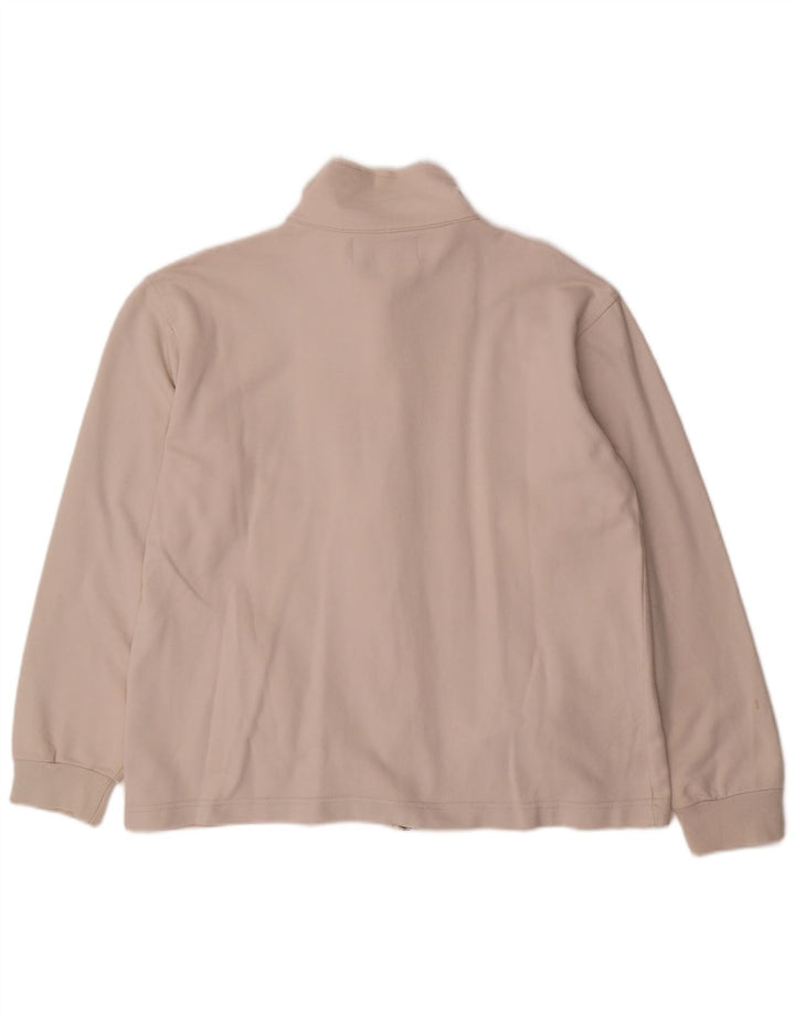 KAPPA Mens Tracksuit Top Jacket Medium Beige Cotton