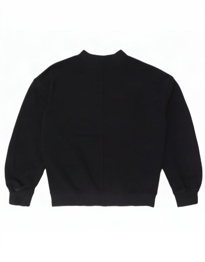 Cos Damski sweter oversize UK 10, mały, czarny, bawełniany