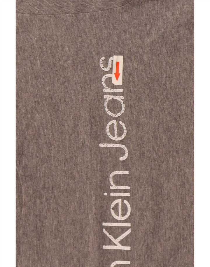 Calvin Klein Jeans T-Shirt Graphique Homme Gris Moyen