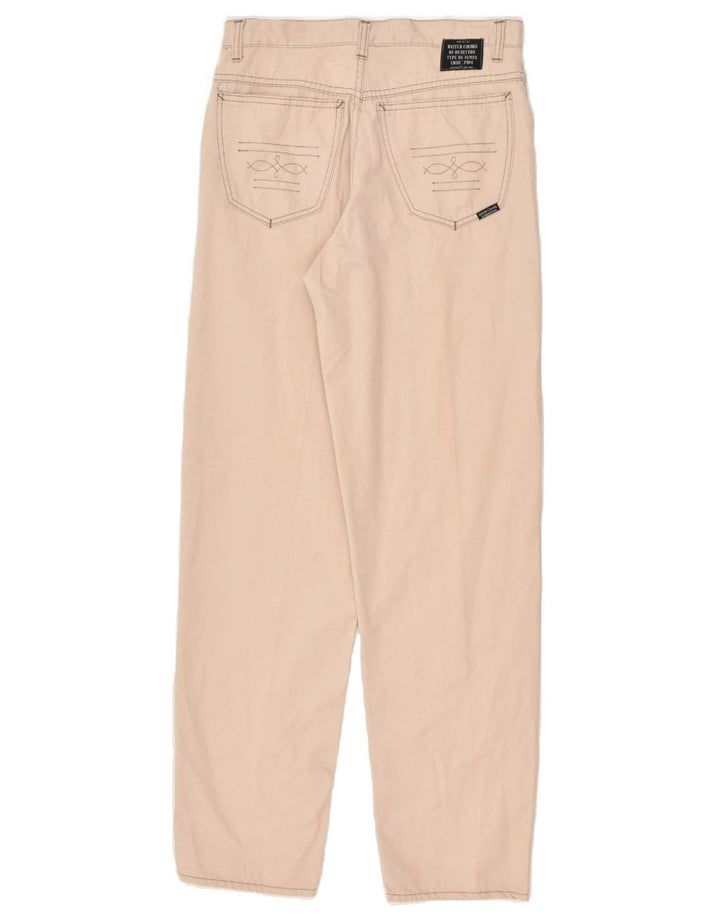 BENETTON Womens Tapered Casual Trousers IT 44 Medium W28 Beige Cotton | Vintage Benetton | Thrift | Second-Hand Benetton | Used Clothing | Messina Hembry 