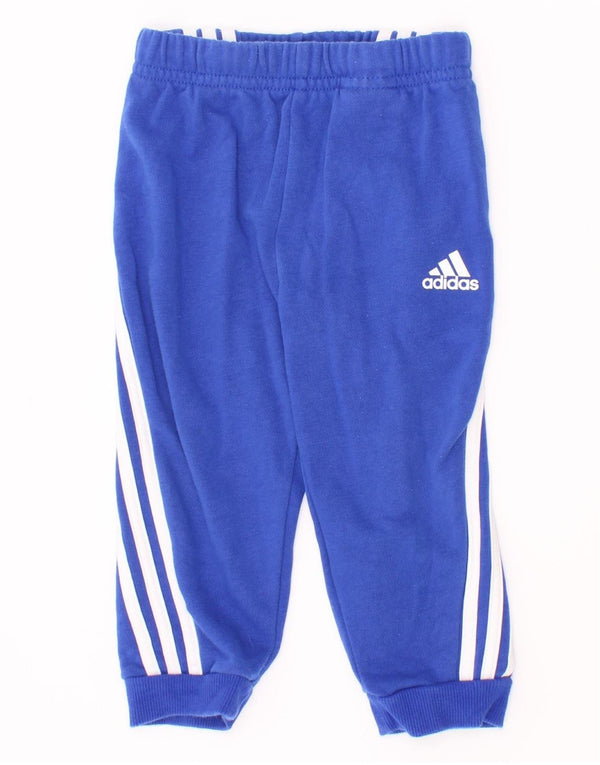 Pantalon de survêtement Adidas bébé garçon Joggers 9-12 mois bleu coton