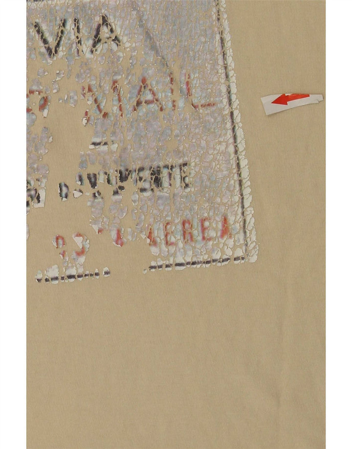 ELLESSE T-Shirt Graphique Homme Beige Moyen Colourblock