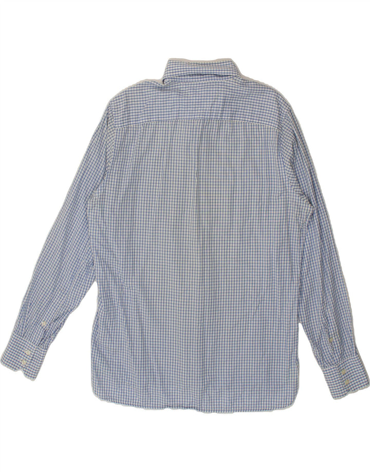 TOMMY HILFIGER Mens Shirt Medium Blue Check Cotton Vintage Tommy Hilfiger and Second-Hand Tommy Hilfiger from Messina Hembry 