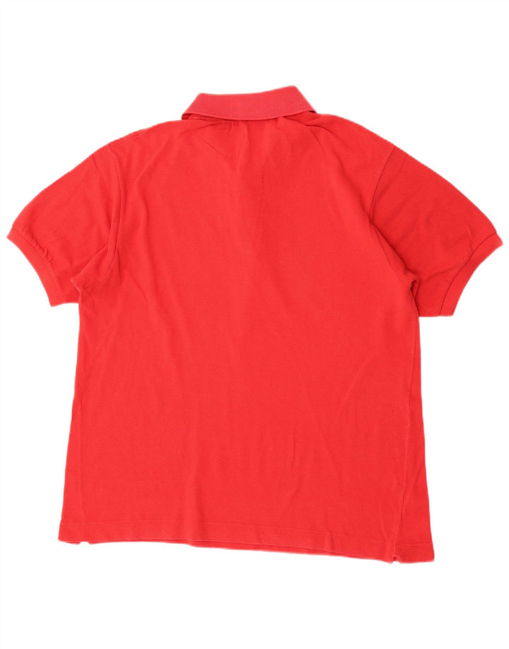 Lacoste Mens Polo Shirt Size 5 Large Red Cotton