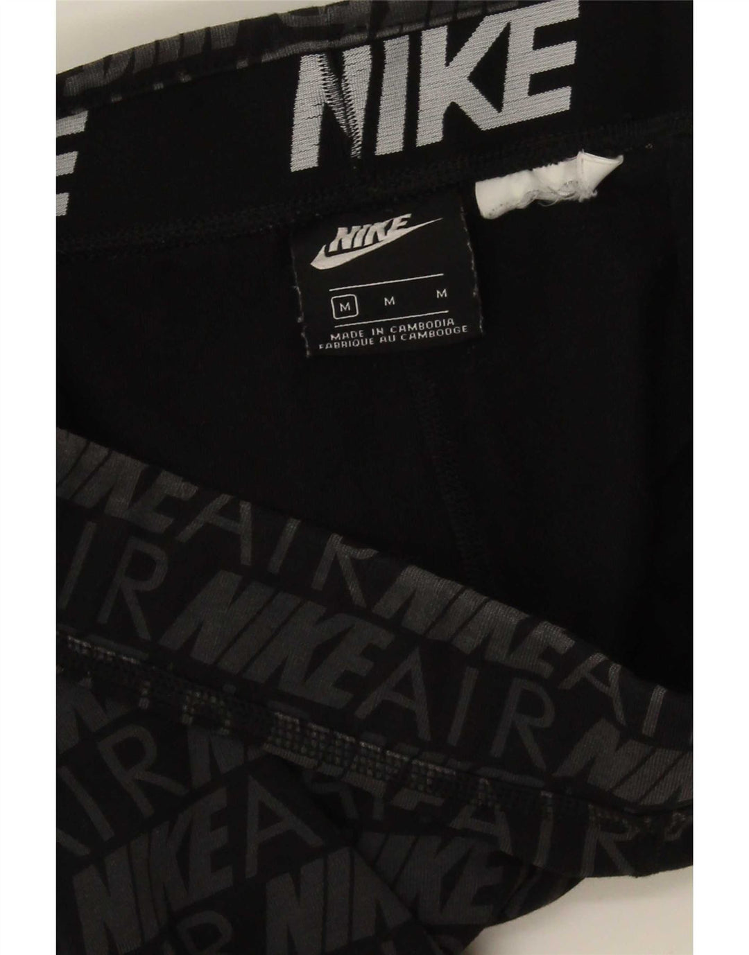Nike Womens Graphic Leggings UK 12 Medium Grey