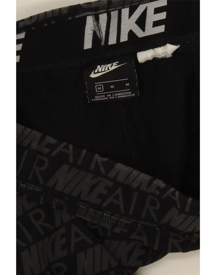 Nike Womens Graphic Leggings UK 12 Medium Grey