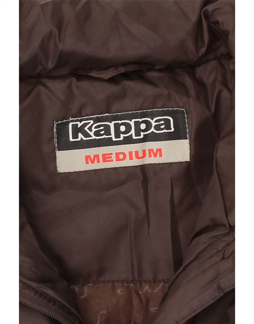 KAPPA Womens Padded Gilet UK 14 Medium Brown Polyester Vintage Kappa and Second-Hand Kappa from Messina Hembry 