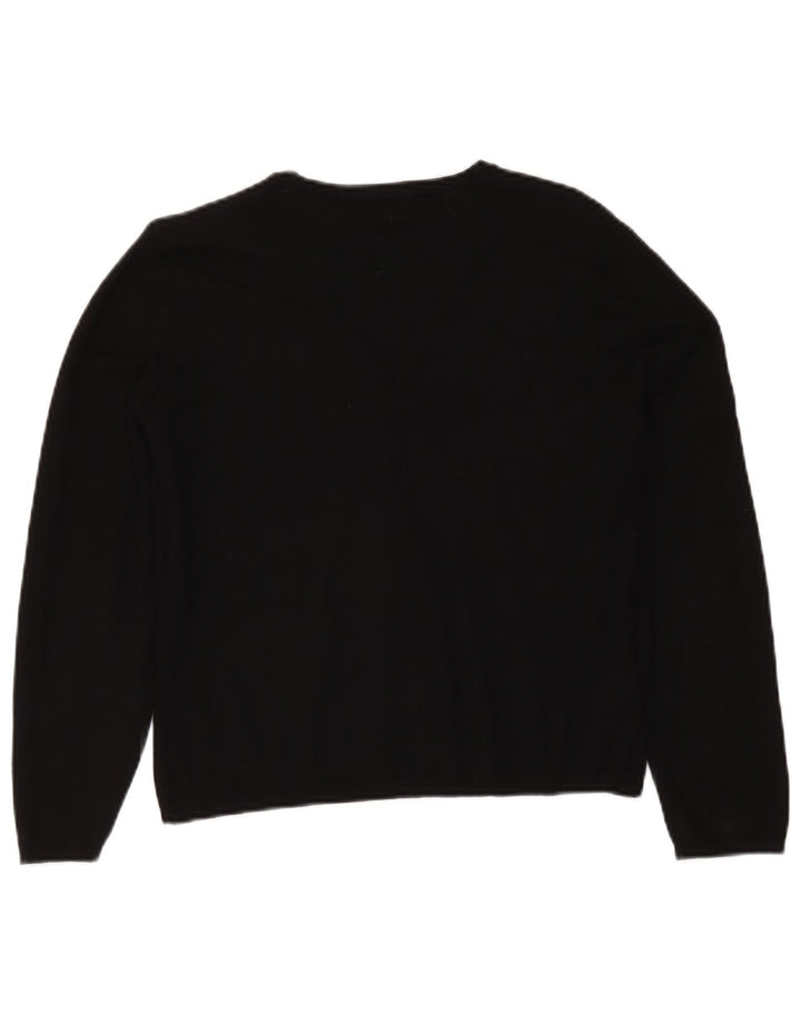 Marks & Spencer Womens Cardigan Sweater UK 14 Medium Black Viscose