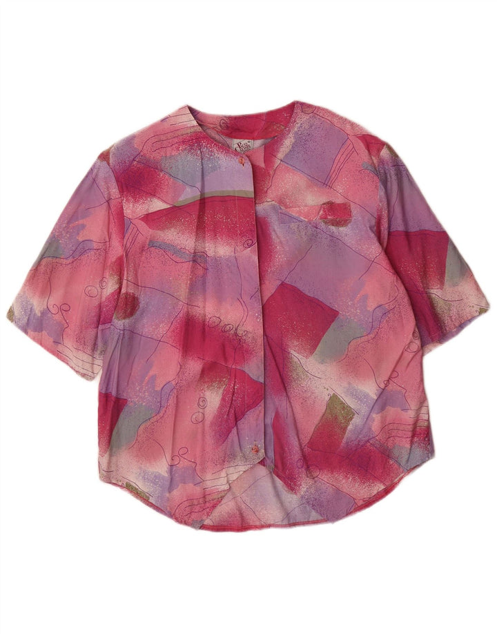 Paco Calvari Womens Shirt Blouse EU 42 Large Multicoloured Geometric