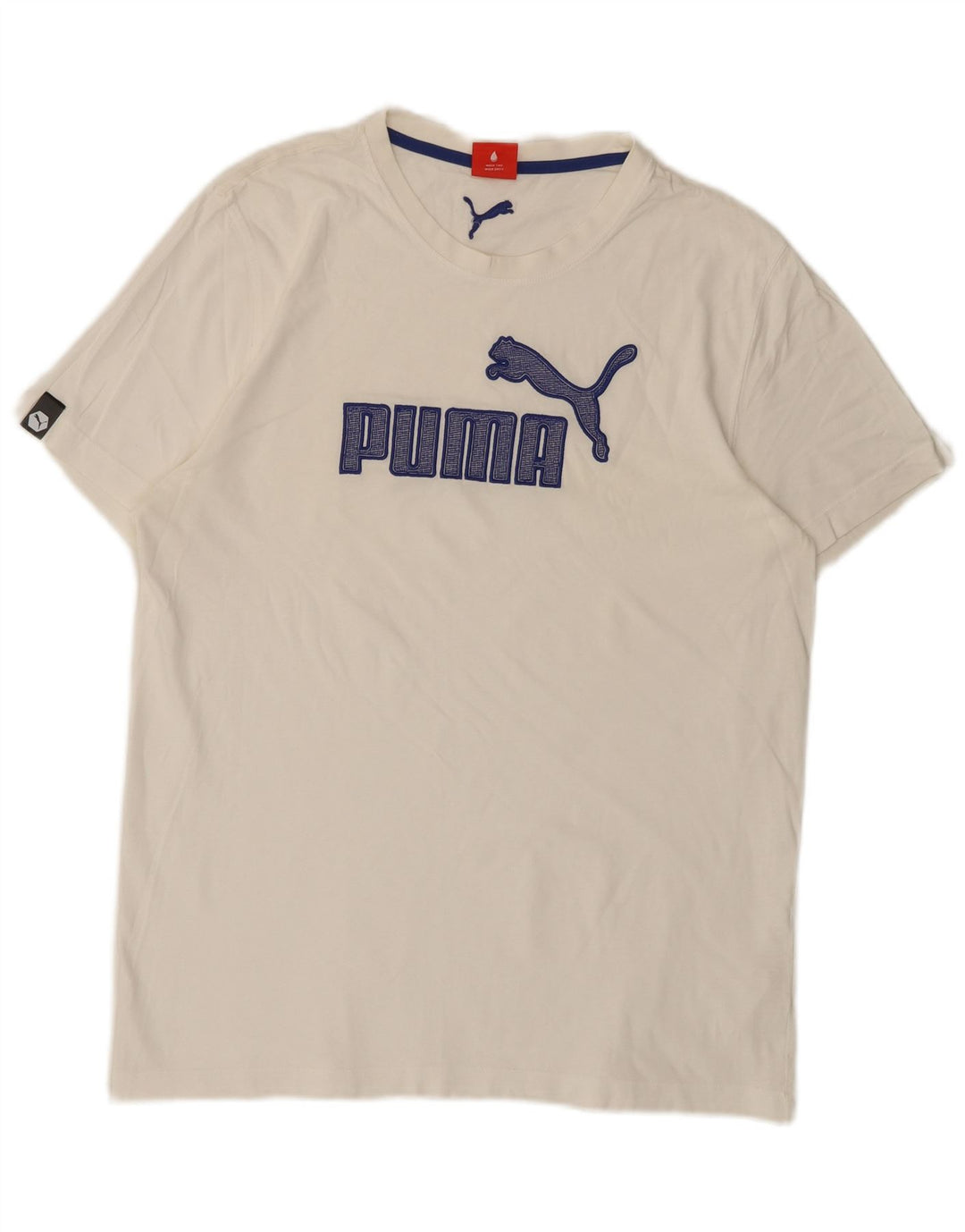 Puma Mens Graphic T-Shirt Top Large White