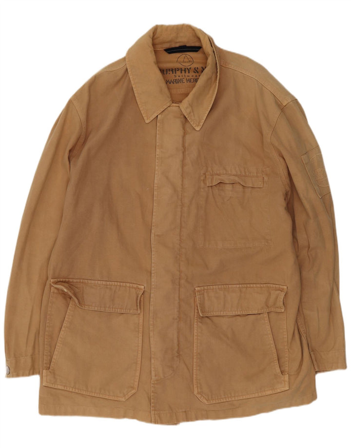 Murphy & Nye Veste utilitaire pour homme UK 40 Large Marron Coton