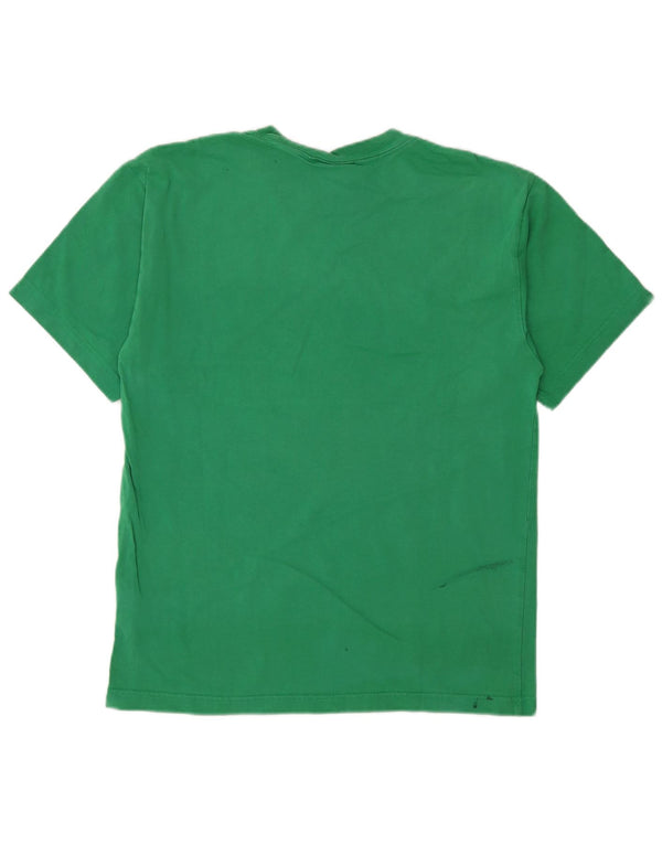Adidas T-shirt graphique pour homme en coton vert petit