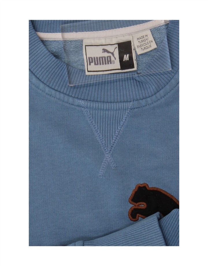 Puma Mens Graphic Sweatshirt Jumper Medium Blue