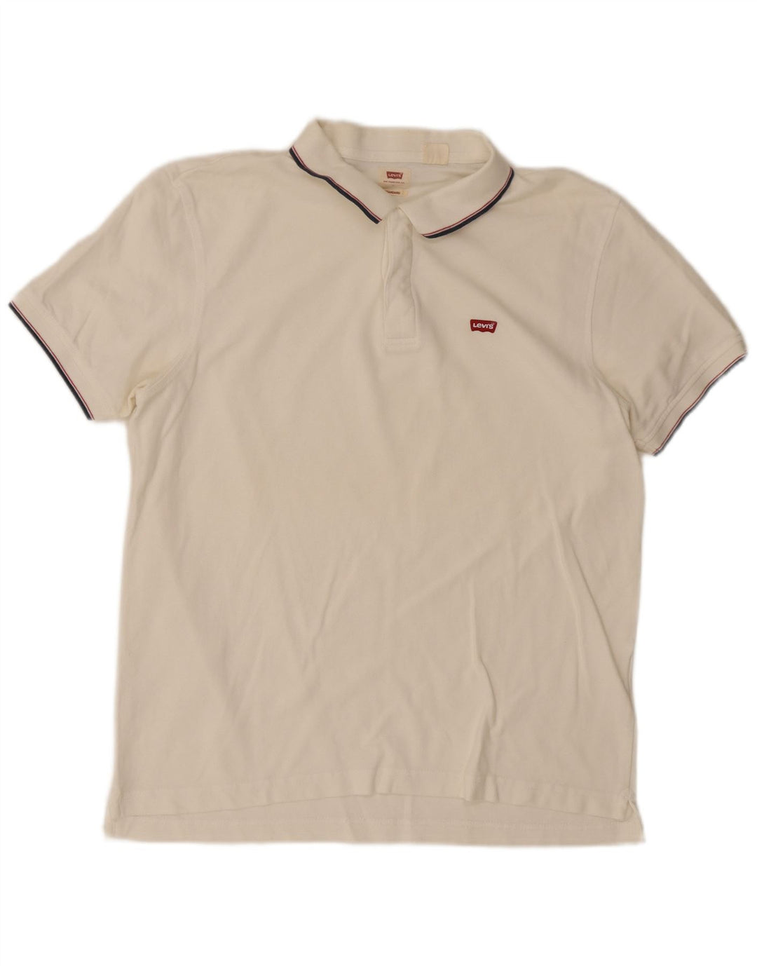 Levi's Standard poloshirt til mænd, stor hvid